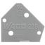 End plate 1 mm thick snap-fit type blue thumbnail 3
