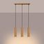 STYLISH GOLD HANGING LAMP WITH THREE GOLD LAMPSHADES, KARBON SERIES, ABOVE THE TABLE thumbnail 8