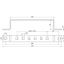 Earthing busbar StSt f. equipotential bonding w. 1 x 6 terminals thumbnail 2