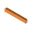 PCB plug-in connector, male header, Dovetails for fixing blocks, THT solder connection, 5.08 mm, Number of poles: 16, 180°, Solder pin length (l): 3.2 mm, tinned, orange, Box thumbnail 2