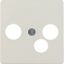 Central plate for broadband modem box, white, glossy thumbnail 3