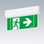 VOYAGER BLADE 2 115 MS E1/3D WH - Voyager Blade 115: Emergency safety sign luminaire with 23m recognition range thumbnail 1