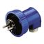 Angled plug SCHUKO, 16A2p+E, 230V, IP66 thumbnail 1