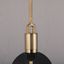 FORKED PENDANT / LINEAR / GLOBE / SMOKED / MEDIUM / BRASS thumbnail 2