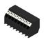 Printed circuit board terminals, 3.50 mm, Number of poles: 8, 135°, black, PUSH IN with actuator, Clamping range, max. : 1.5 mm², Tape thumbnail 4
