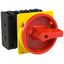P3 Main switch, 80 A,Flush mounting, 4 pole, Form EA/SVB, Red, Door co thumbnail 5