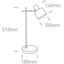 BRUSHED BRASS TABLE LAMP 10W E27 100-240v thumbnail 2