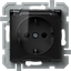 SOCKET SCHUKO+COVER 2P+E 16A 250V~ BV BT XO 4417119 thumbnail 1