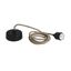 BLACK E27 ROPE WIRE 2m SUSPENSION thumbnail 1