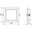 LEDDownlightRc-Sl-E Sq150-12W-3000-WH thumbnail 4