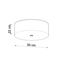 CEILING LAMP SCALE 30 WHITE E27 3X60W IP20 thumbnail 5