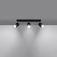 CEILING LAMP NERO 3 BLACK/CHROME GU10 3X40W IP20 thumbnail 7