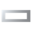 Frame - 1-gang / 7-modules - Niessen logo - Silver thumbnail 1