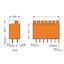 PCB terminal block push-button 1.5 mm² orange thumbnail 2