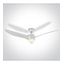 WHITE ABS ROD FAN 40W LED 22W CCTV IP20 230V thumbnail 1