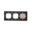 Single frame, white, chrome base thumbnail 2