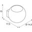 LIGHT EYE BALL Wall luminaire, black/chrome, QPAR111, max. 75W thumbnail 2