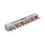 EVGK busbar fork, 3-phase, L1 - L2 - L3, shortenable version with end caps included, 6 module units, 10 mm² thumbnail 13