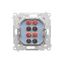 Double socket outlet with earthing and shutters - Czech pin system, 16A, white thumbnail 2