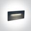 ANTHRACITE WALL RECESSED 6W CCTV IP65 DARK LIGHT 230V thumbnail 1