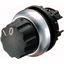 M22-WR Changeover switch, RMQ-Titan, With rotary head, maintained, 2 positions, inscribed, Bezel: titanium thumbnail 1