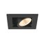 KADUX, recessed ceiling light, single, 3000K, 38°, IP 20, square, black thumbnail 2