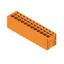 Printed circuit board terminals, 5.00 mm, Number of poles: 12, 180°, Solder pin length (l): 3.5 mm, tinned, orange, PUSH IN without actuator, Clamping range, max. : 2.5 mm², Box thumbnail 3