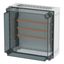 Busbar panel enclosure with transparent cover, 160A, 3-pole thumbnail 1