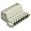 1-conductor male connector Push-in CAGE CLAMP® 10 mm² light gray thumbnail 1