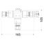 Cable connector SZPN 295X-3T, T-piece, 5x1.5, 250V, 16A, IP68 thumbnail 2
