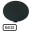 M22-XDP-S-GB17 Button plate, mushroom black, RAISE thumbnail 1