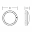 Rounded Maxi, 20 W, 1250 lm, 830, anthracite, on/off Ceiling and wall  thumbnail 4
