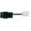 pre-assembled connecting cable Eca Plug/open-ended black thumbnail 2