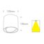 WHITE CYLINDER GU10 R111 15W thumbnail 2