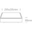 GREY LED PLAFO 16W WW IP65 EMERGENCY 3hrs 230V thumbnail 3