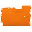 End and intermediate plate 1 mm thick orange thumbnail 1