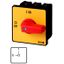 P3-100/E-RT On-Off switch, P3, 100 A, flush mounting, 3 pole, Emergency switching off function, with red thumb grip and yellow front plate thumbnail 1