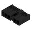 PCB plug-in connector, male header, closed side, Middle screw flange, THT solder connection, 7.62 mm, Number of poles: 5, 90°, Solder pin length (l): 3.5 mm, tinned, black, Box thumbnail 2