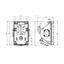 Fixed socket COMBO-POL 32A 5P 6h IP44 thumbnail 2