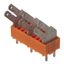 Printed circuit board terminals, 10.00 mm, Number of poles: 10, 135°, Solder pin length (l): 3.5 mm, tinned, orange, Flat-blade connection, Box thumbnail 1