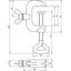 Earthing clamp 3/8 -1 1/4   6-16mm² for pipelines D 5-45mm MCI/tZn Sup thumbnail 2