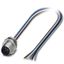 SACC-E-M12MS-5CON-PG9/1,0 - Device connector front mounting thumbnail 1