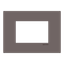Frame - 1-gang / 3-modules - Niessen logo - Noble - Taupe thumbnail 1