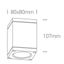 BLACK COB LED 6W WW IP54 100-240V thumbnail 2
