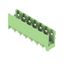 PCB plug-in connector, male header, open side, THT solder connection, 5.08 mm, Number of poles: 7, 180°, Solder pin length (l): 3.2 mm, tinned, Pale green, Box thumbnail 4