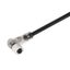 Sensor/actuator line, One end without connector, M8, Number of poles : 3, 3 m, Socket, angled, Shielded: No, LED: Yes, Sheath material: PUR, Halogen: No thumbnail 1
