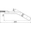 Angled flat cleaning head with brush D=25/W=35mm for NS dry clean. set thumbnail 2