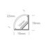 TRIANGLE PROFILE 2m FOR 10mm STRIPS + PC OPAL DIFF thumbnail 2