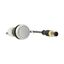 C22-DL-W-K10-24-P5 Illuminated pushbutton actuator, Flat, momentary, 1 N/O, Cable (black) with M12A plug, 4 pole, 1 m, LED white, White, Blank, 24 V AC/DC, Bezel: titani thumbnail 15