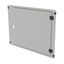 ProfiSNAP Front Door, for enclosure width 600mm, H=400mm, blind thumbnail 1
